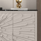 Gambe in acciaio inossidabile credenza in stile glam a buffet glam con deposito