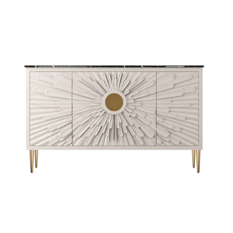 Gambe in acciaio inossidabile credenza in stile glam a buffet glam con deposito