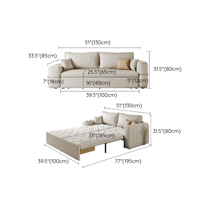 Scandinave pliing futon and matelas arms carrés canapé-lit de futon