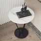 19"W Contemporary Corner Table Metal Round Accent Side Table Clearhalo 'Coffee & Accent Tables' 'End & Side Tables' 'end_side_tables' 'furn' 'furn_end_side_tables' 'Furniture' 'Living Room Furniture' 7340600