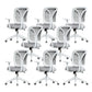 Fixed Arms Office Chair No Distressing Ergonomic Tilt Mechanism Desk Chair with Wheels