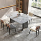 Pedestal Dining Room Table Rectangle Dinner Room Kitchen Table