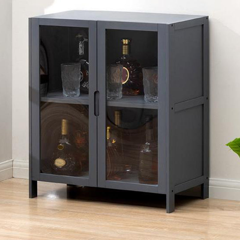 Portes en verre contemporaines Afficher le stand en bambou buffet Hutch avec portes