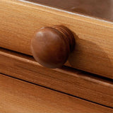 Porte di vetro contemporanee per il display di bambù Hutch buffet con porte