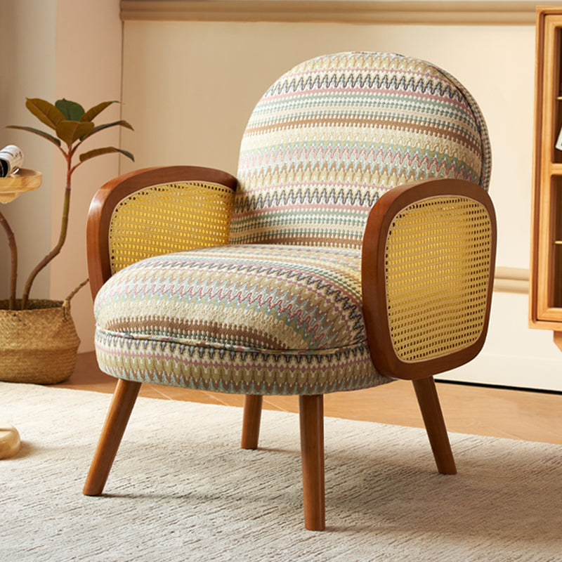 Corduroy Lounge Chair Arms Included Side Chair for Living Room Green Twill 1 Piece Clearhalo 'Accent Chairs' 'accent_chairs' 'Chairs & Seating' 'furn' 'furn_accent_chairs' 'Furniture' 'Living Room Furniture' 7341818