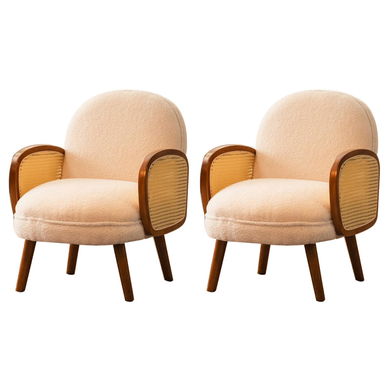 Corduroy Lounge Chair Arms Included Side Chair for Living Room White Wool 2 Piece Set Clearhalo 'Accent Chairs' 'accent_chairs' 'Chairs & Seating' 'furn' 'furn_accent_chairs' 'Furniture' 'Living Room Furniture' 7341824