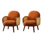 Corduroy Lounge Chair Arms Included Side Chair for Living Room Orange Corduroy 2 Piece Set Clearhalo 'Accent Chairs' 'accent_chairs' 'Chairs & Seating' 'furn' 'furn_accent_chairs' 'Furniture' 'Living Room Furniture' 7341831