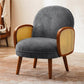 Corduroy Lounge Chair Arms Included Side Chair for Living Room Gray Corduroy 1 Piece Clearhalo 'Accent Chairs' 'accent_chairs' 'Chairs & Seating' 'furn' 'furn_accent_chairs' 'Furniture' 'Living Room Furniture' 7341834