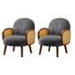 Corduroy Lounge Chair Arms Included Side Chair for Living Room Gray Corduroy 2 Piece Set Clearhalo 'Accent Chairs' 'accent_chairs' 'Chairs & Seating' 'furn' 'furn_accent_chairs' 'Furniture' 'Living Room Furniture' 7341835