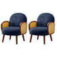 Corduroy Lounge Chair Arms Included Side Chair for Living Room Blue Corduroy 2 Piece Set Clearhalo 'Accent Chairs' 'accent_chairs' 'Chairs & Seating' 'furn' 'furn_accent_chairs' 'Furniture' 'Living Room Furniture' 7341838