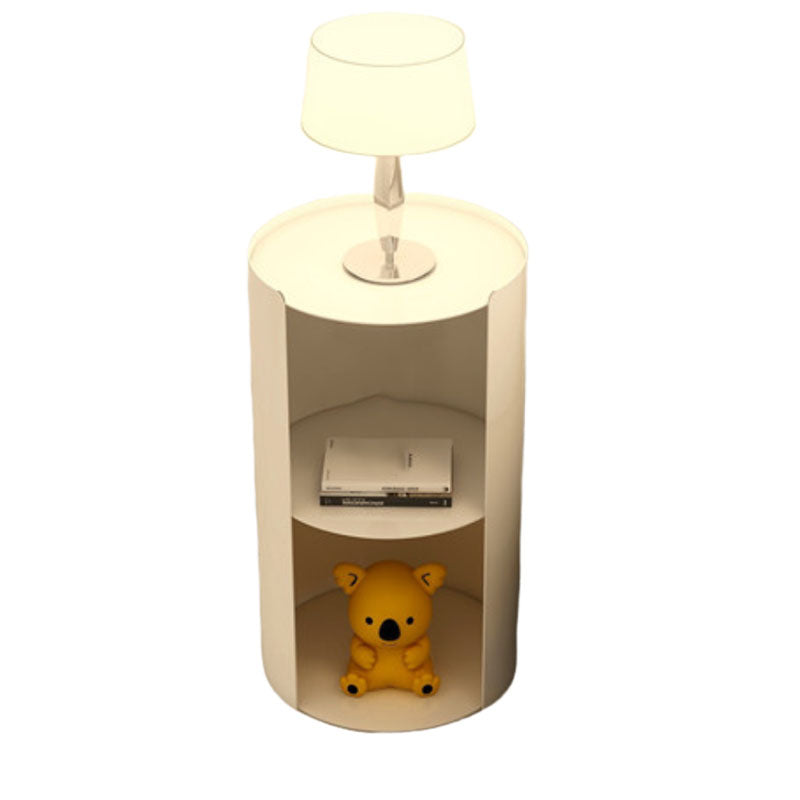 Cabinete de almacenamiento abierto contemporáneo Gabinete de metal Acento de metal Noche con estantes