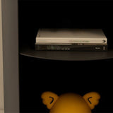 Cabinete de almacenamiento abierto contemporáneo Gabinete de metal Acento de metal Noche con estantes