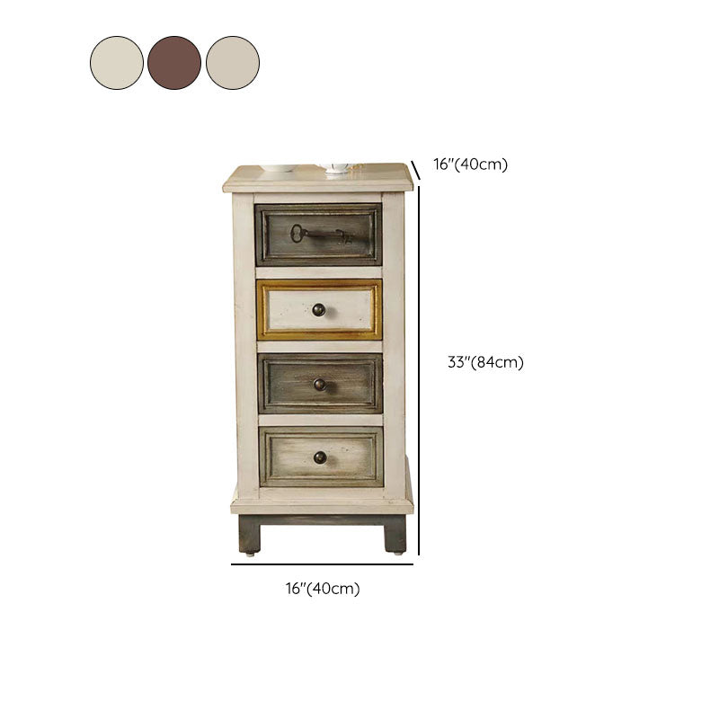 Cajones verticales de cofre de almacenamiento de madera tradicionales incluyendo tocador de cofre de almacenamiento