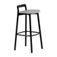 Scandinavian Solid Wood Bar Stool Living Room Faux Leather Counter Stools Clearhalo 'Bar Furniture' 'Bar Stools' 'bar_stools' 'furn' 'furn_bar_stools' 'Furniture' 'Kitchen & Dining Furniture' 7342737