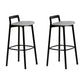 Scandinavian Solid Wood Bar Stool Living Room Faux Leather Counter Stools Gray 2 Piece Set Clearhalo 'Bar Furniture' 'Bar Stools' 'bar_stools' 'furn' 'furn_bar_stools' 'Furniture' 'Kitchen & Dining Furniture' 7342738