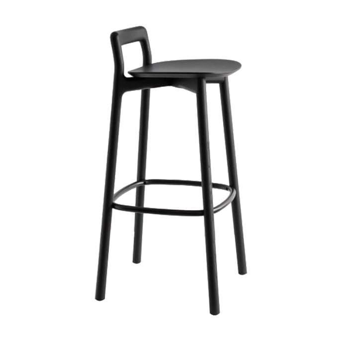 Scandinavian Solid Wood Bar Stool Living Room Faux Leather Counter Stools Clearhalo 'Bar Furniture' 'Bar Stools' 'bar_stools' 'furn' 'furn_bar_stools' 'Furniture' 'Kitchen & Dining Furniture' 7342739