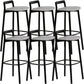Scandinavian Solid Wood Bar Stool Living Room Faux Leather Counter Stools Gray 6 Piece Set Clearhalo 'Bar Furniture' 'Bar Stools' 'bar_stools' 'furn' 'furn_bar_stools' 'Furniture' 'Kitchen & Dining Furniture' 7342741