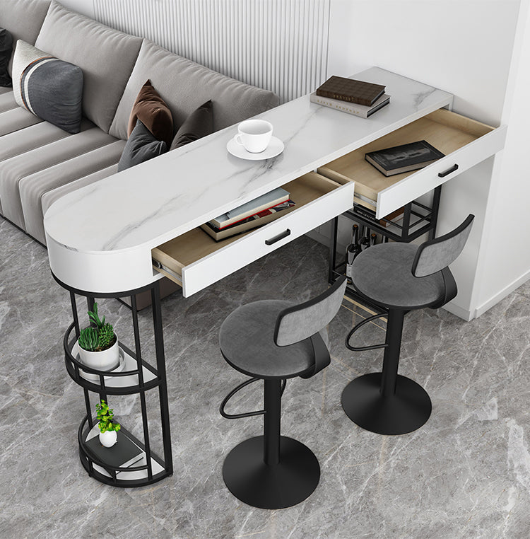 Industrial Bar Stools Low Back Dining Stools with Metal Base