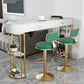 Industrial Bar Stools Low Back Dining Stools with Metal Base