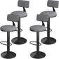 Industrial Bar Stools Low Back Dining Stools with Metal Base