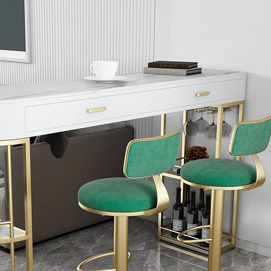 Industrial Bar Stools Low Back Dining Stools with Metal Base