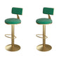 Industrial Bar Stools Low Back Dining Stools with Metal Base