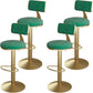 Industrial Bar Stools Low Back Dining Stools with Metal Base