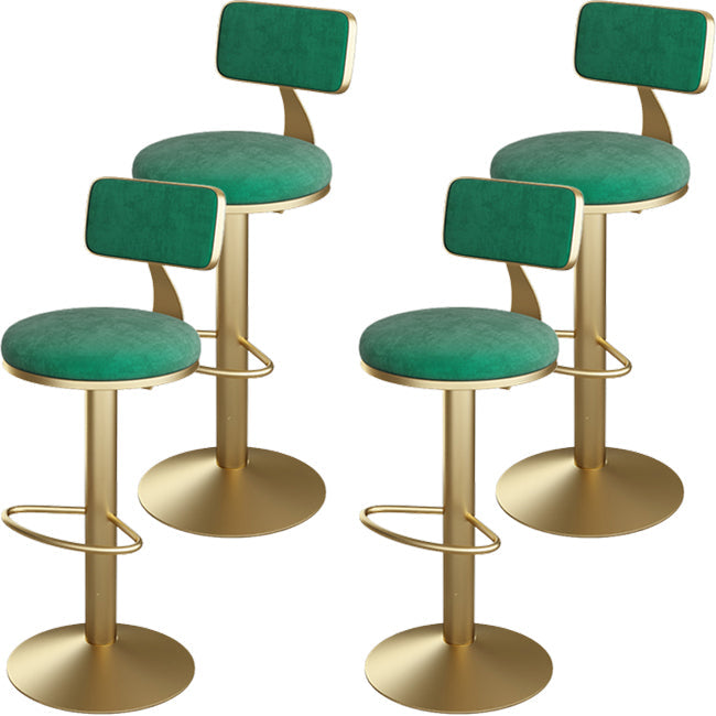 Industrial Bar Stools Low Back Dining Stools with Metal Base