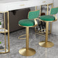 Industrial Bar Stools Low Back Dining Stools with Metal Base