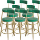 Industrial Bar Stools Low Back Dining Stools with Metal Base