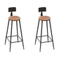 Industrial Metal Bar Stools Bar Height Outdoor Bar Stool with Black Base 2 Piece Set Round Clearhalo 'Bar Furniture' 'Bar Stools' 'bar_stools' 'furn' 'furn_bar_stools' 'Furniture' 'Kitchen & Dining Furniture' 7342793
