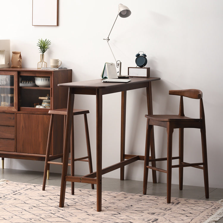 Solid Wood Bar Table Modern Rectangle Bar Table for Dining Room Clearhalo 'Bar Furniture' 'Bar Tables' 'bar_tables' 'furn' 'furn_bar_tables' 'Furniture' 'Kitchen & Dining Furniture' 7342816