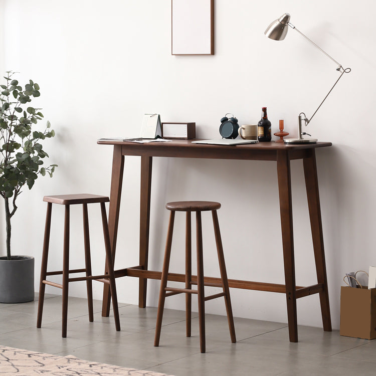 Solid Wood Bar Table Modern Rectangle Bar Table for Dining Room Clearhalo 'Bar Furniture' 'Bar Tables' 'bar_tables' 'furn' 'furn_bar_tables' 'Furniture' 'Kitchen & Dining Furniture' 7342817