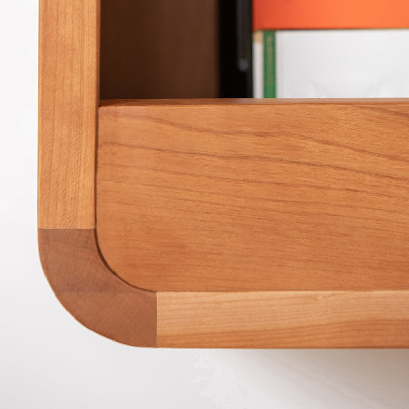 Mesa de comedor de bar contemporánea interior Mesa de bar de madera de cerezo rectangular