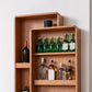 Mesa de comedor de bar contemporánea interior Mesa de bar de madera de cerezo rectangular