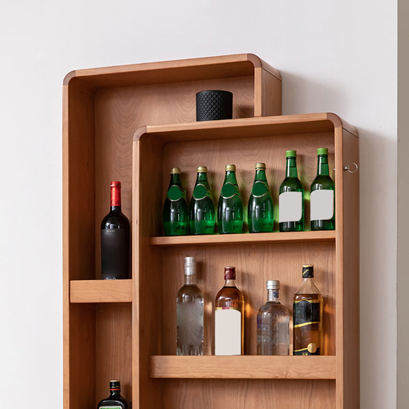 Mesa de comedor de bar contemporánea interior Mesa de bar de madera de cerezo rectangular