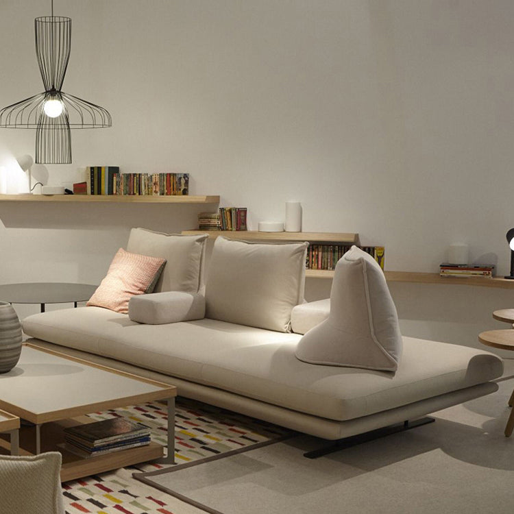 Modern Chaise Lounge Couch Cushioned Chaise Lounge with Pillow 87"L x 39"W x 36"H Clearhalo 'Chairs & Seating' 'Chaise Lounge' 'chaise_lounge' 'furn' 'furn_chaise_lounge' 'Furniture' 'Living Room Furniture' 7343179