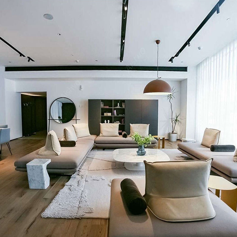 Modern Chaise Lounge Couch Cushioned Chaise Lounge with Pillow Clearhalo 'Chairs & Seating' 'Chaise Lounge' 'chaise_lounge' 'furn' 'furn_chaise_lounge' 'Furniture' 'Living Room Furniture' 7343181