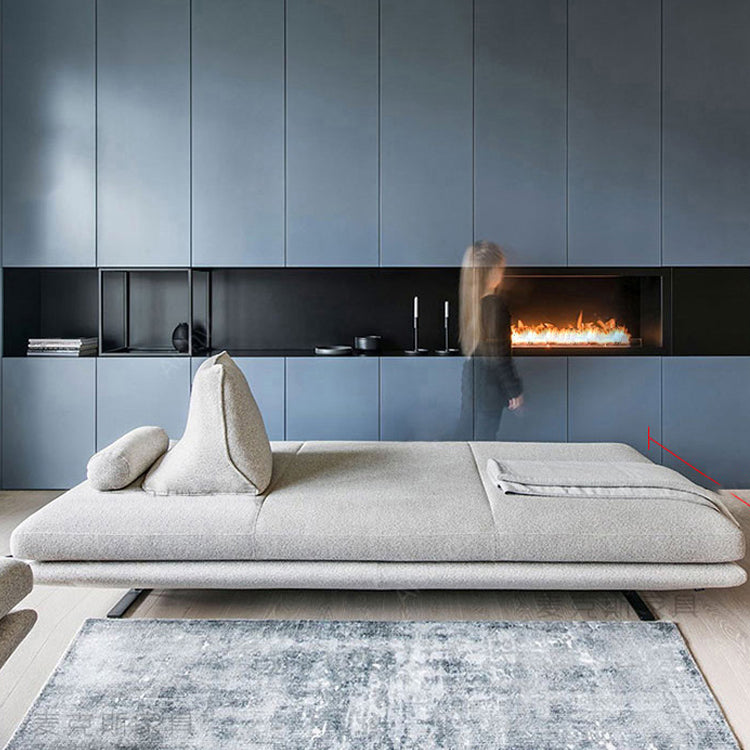 Modern Chaise Lounge Couch Cushioned Chaise Lounge with Pillow Clearhalo 'Chairs & Seating' 'Chaise Lounge' 'chaise_lounge' 'furn' 'furn_chaise_lounge' 'Furniture' 'Living Room Furniture' 7343187