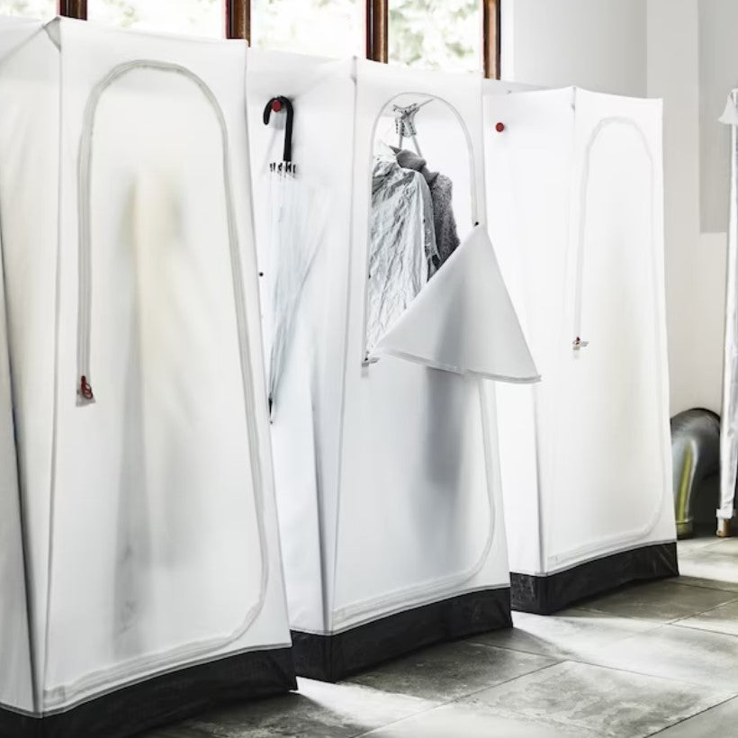 Moderne freistehende Garderobe Armoire Metallgarderobe mit Wäschelbahn