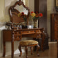 Traditional Bedroom Makeup Vanity Desk Table Solid Wood Vanity Dressing Table with Drawer