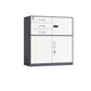Contemporary File Cabinet Metal Frame Key Lock Lateral File Cabinet for Office Grey 3 Clearhalo 'Filing Cabinets' 'filling_cabinets' 'furn' 'furn_filling_cabinets' 'Furniture' 'Office Furniture' 7343747
