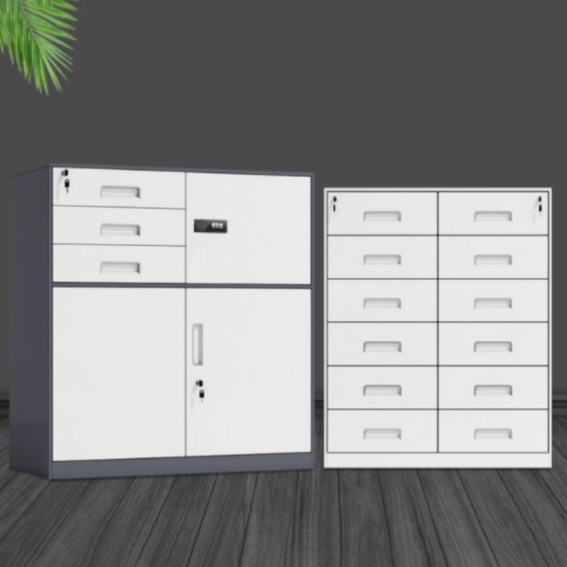 Contemporary File Cabinet Metal Frame Key Lock Lateral File Cabinet for Office Clearhalo 'Filing Cabinets' 'filling_cabinets' 'furn' 'furn_filling_cabinets' 'Furniture' 'Office Furniture' 7343750