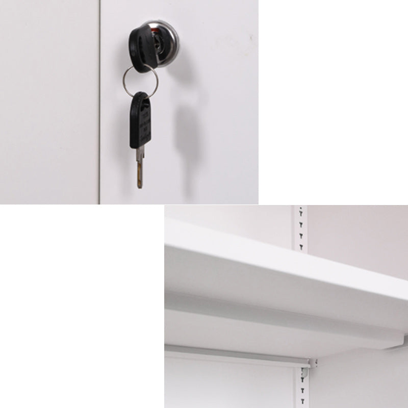 Contemporary File Cabinet Metal Frame Key Lock Lateral File Cabinet for Office Clearhalo 'Filing Cabinets' 'filling_cabinets' 'furn' 'furn_filling_cabinets' 'Furniture' 'Office Furniture' 7343756