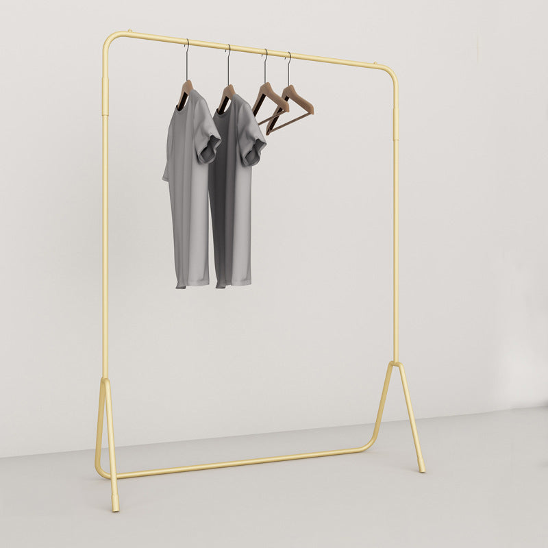 Luxurious Coat Hanger Free Standing Solid Color Metal Coat Rack Gold Clearhalo 'Entry & Mudroom Furniture' 'furn' 'furn_hall_tree_coat_racks' 'Furniture' 'Hall Trees & Coat Racks' 'hall_tree_coat_racks' 7343997
