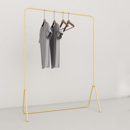 Luxurious Coat Hanger Free Standing Solid Color Metal Coat Rack Gold Clearhalo 'Entry & Mudroom Furniture' 'furn' 'furn_hall_tree_coat_racks' 'Furniture' 'Hall Trees & Coat Racks' 'hall_tree_coat_racks' 7343997