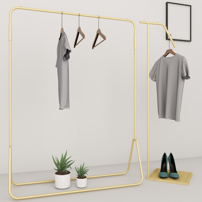 Luxurious Coat Hanger Free Standing Solid Color Metal Coat Rack Clearhalo 'Entry & Mudroom Furniture' 'furn' 'furn_hall_tree_coat_racks' 'Furniture' 'Hall Trees & Coat Racks' 'hall_tree_coat_racks' 7343999