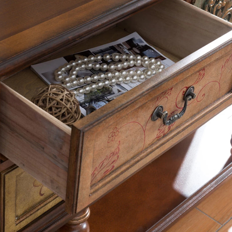 36.6" Tall Wood Accent Cabinet, Industrial Rectangle Accent Chest with Doors Clearhalo 'Cabinets & Chests' 'cabinets_chests' 'furn' 'furn_cabinets_chests' 'Furniture' 'Living Room Furniture' 7344082