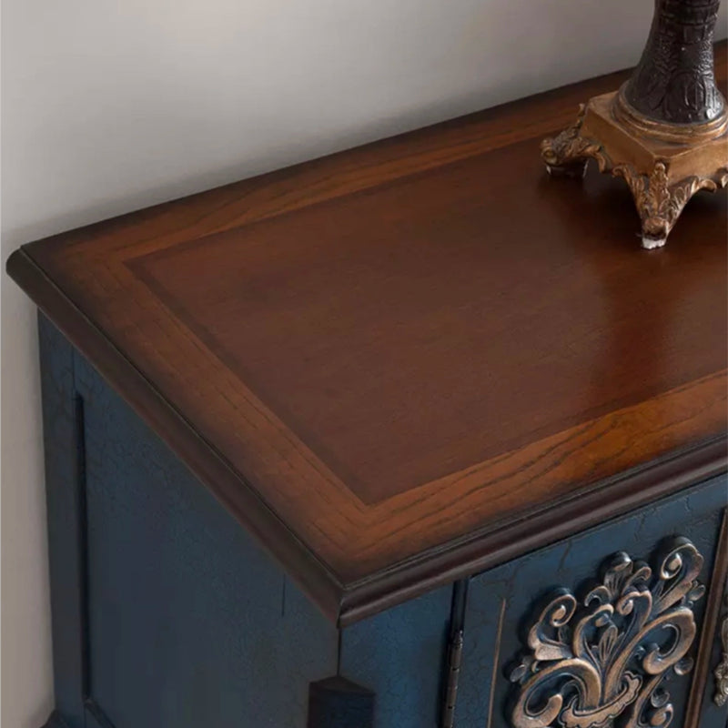 36.6" Tall Wood Accent Cabinet, Industrial Rectangle Accent Chest with Doors Clearhalo 'Cabinets & Chests' 'cabinets_chests' 'furn' 'furn_cabinets_chests' 'Furniture' 'Living Room Furniture' 7344084