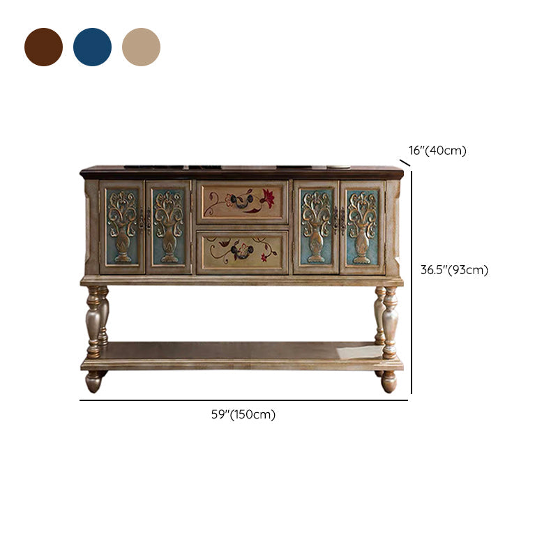 36.6" Tall Wood Accent Cabinet, Industrial Rectangle Accent Chest with Doors Clearhalo 'Cabinets & Chests' 'cabinets_chests' 'furn' 'furn_cabinets_chests' 'Furniture' 'Living Room Furniture' 7344085